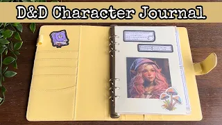Let's tour my new D&D character journal 🍄
