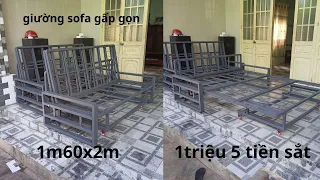 cách làm giường sofa gấp gọn đầy đủ chi tiết p1