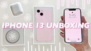 PINK IPHONE 13 MINI UNBOXING