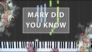 How to Play "Mary Did You Know" on the Piano - learn Christmas music!