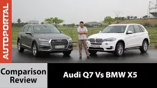 BMW X5 vs Audi Q7 Test Drive Comparison Review - Autoportal