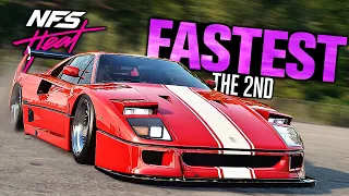 Need for Speed HEAT - The 2nd FASTEST Car? (Ferrari F40 Customization)