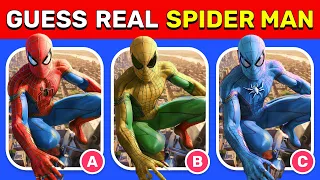 Guess the Real Superhero | Superhero Quiz ⭐🦸🕷