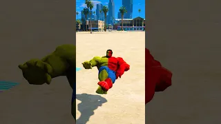 GTA V HULK SAVING RED HULK 😉| #shorts