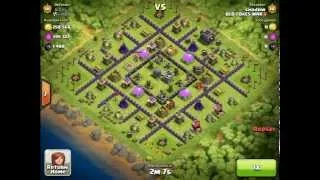 Clash of Clans - TH8 Strategy - GIWIPE - 1400 dark elixir & 480k Gold/Elixir - OLD FOXES