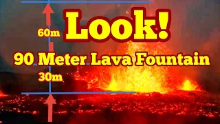 Look! Lava Jumps 90m Into The Air In Iceland Meradalir Fagradalsfjall Geldingadalir Volcano