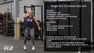 Single Arm Dumbbell Split Jerk