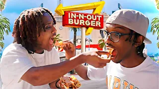 Two Africans try In N Out Burger! ft Yusuf7n