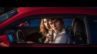 Baby Rides Red Dodge Challenger | 1080 P | Baby Driver 2017