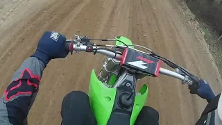 one Lap  Dannenberg ( .KX250F + Kette gerissen. )