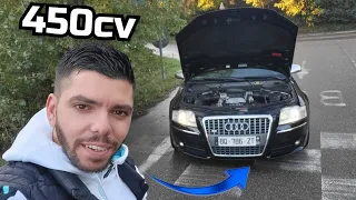 POURQUOI J'AI ACHETÉ UNE AUDI S8 V10 ⁉️ ( ELLE FUME MAINTENANT ) 😂🥵⚠️