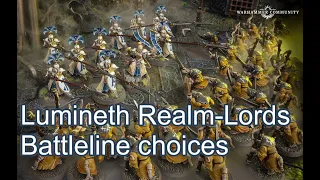 Talking battleline choices for the Lumineth Realm-Lords