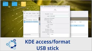 When I need to access/format a USB stick in KDE DE