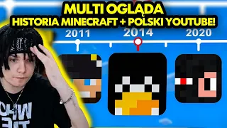 MULTI ogląda HISTORIA MINECRAFT (+ POLSKI YOUTUBE)