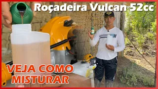 Ligando a Roçadeira Vulcan 52cc Pela Primeira Vez + Teste