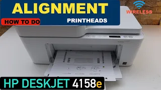 HP DeskJet 4158e Align Print Heads, Print & Scan The Alignment Page.