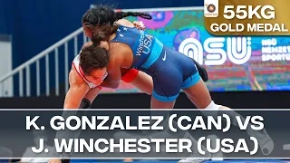 Gold Medal • WW 55Kg • Karla Lorena GODINEZ GONZALEZ (CAN) vs. Jacarra WINCHESTER (USA)