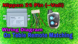 Nippon 24Pin (-vali) Wiring Diagram and On table remote matching