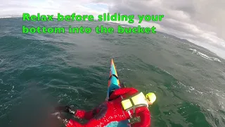 Remounting an elite surfski in extreme conditions. 1 Minute Clip