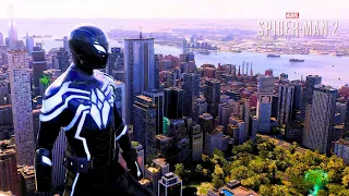 Spider-Man 2 PS5 Miles Morales Brooklyn 2099 Suit Free Roam and Combat Gameplay | New Game +