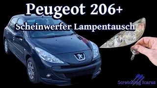 Peugeot 206+ Scheinwerfer Lampentausch - Tutorial