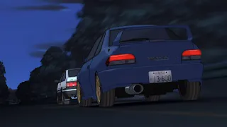 AE86 vs. Impreza - [Eurobeat Removed] - (Initial D Fourth Stage)