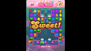 Candy Crush Saga Level 3743 Get Sugar Stars, 1 Moves Completed