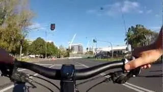 Hot  lap of Melbourne's Albert Part F1 track 2012