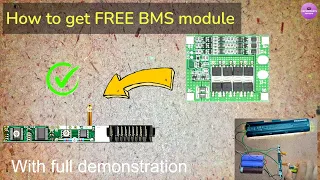 Free DIY BMS module for 18650  lithium lion battery || Battery Management System