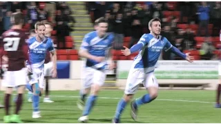 Joe Shaughnessy scores to defeat Hearts in Perth