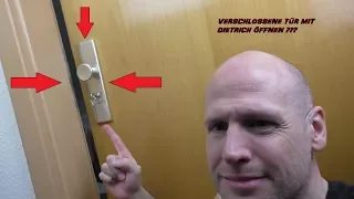 AUSGESPERRT?? WOHNUNGSTÜR mit Dietrich öffnen. Lock Picking!!!Tür öffnen/Ausgesperrt/Schließzylinder