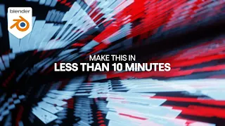 10 Minute Tutorial - Make A Vibrant Abstract motion Graphics loop in Blender Eevee