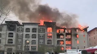 Apartment building on North Side collapses following large fire