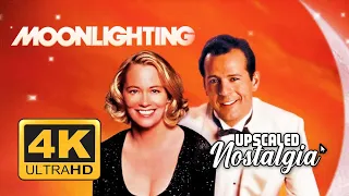 Moonlighting (1985 TV Series)  Opening Theme & Closing Themes | Remastered 4K Ultra HD Upscale