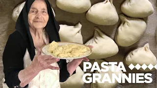 99 year old Battina makes potato & cheese filled culurgiones! | Pasta Grannies