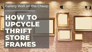 How to Upcycle Printable Art in Thrift Store Frames | Wall Art for Less than $5! | Cheap DIY With Me