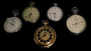 ASMR Clocks - Pocket Watches! Satisfying Ticking and Clicking for Relaxation, Sleep/Study | Binaural