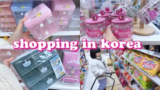 shopping in korea vlog 🇰🇷 stationery organizers haul 🌈 daiso disney collection 다이소 신상