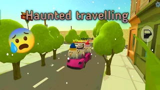 Haunted travelling 😱 chicken gun