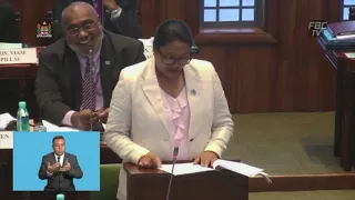 Fijian Minister for Industry and Trade delivers her Ministerial statement