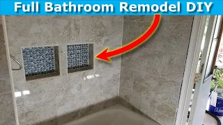 Bathroom Renovation DIY Shower Niches: Shower Tile Ideas