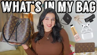 Whats in my Everyday Bag |Louis Vuitton Neo Noe Bucket Bag + Review | Vishakha Thakur