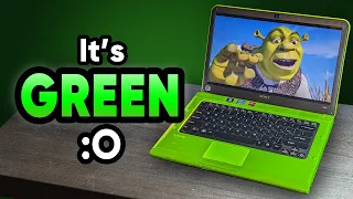The SICKENINGLY GREEN Sony VAIO Laptop