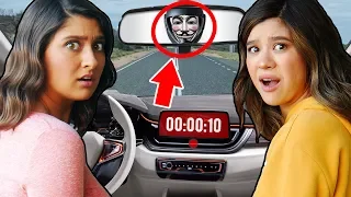 CAR CHASE to ESCAPE MYSTERY PLAGUE HACKERS in Real Life (found clues & hacker mind control secrets)