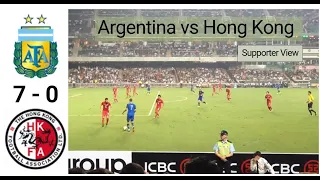 Argentina vs Hong Kong (7-0) | Friendly Match 2014-10-14 | Supporter View | Wavin’ Flag