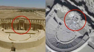Footage: Russian drone shows damage to Syria’s Palmyra