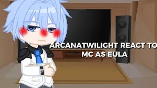 ArcanaTwilight React To MC as Eula || ArcanaTwilight x Genshin Impact || Gacha Universal || Short