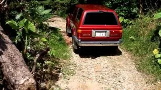 Toyota Surf river crossing in Okinawa Japan