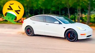 Primera Vez Manejando Un Eléctrico - Tesla MODEL 3 ¿Driftea? | Deportivo Barato y Divertido?