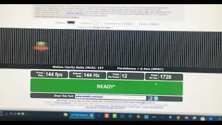 معرفه مواصفات الشاشه كام هرتز 144hz ولا 60hz  وكام نسبه التاخير6.4ms
